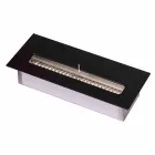 Djegës manual linear në çelik të pandryshkshëm për fireplace me bioetanol - Brandon Viadurini