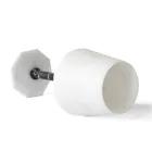 Gotë vere në mermer Carrara të bardhë saten dhe Levanto të kuqe - Caglio Viadurini