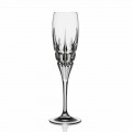Crystal Flaute Glass për shampanjë në 12 Crystal Ecological Crystal - Fiucco