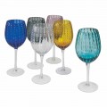 Gota me Verë prej qelqi me ngjyra dhe moderne 12 Copë Shërbimi elegant - Persia