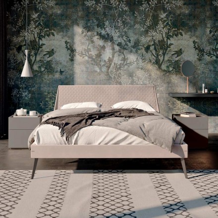 Dhoma gjumi me 4 Elemente Dizajni Modern Prodhuar në Itali - Elektrike Viadurini
