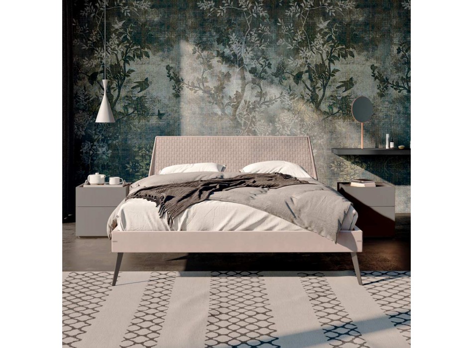 Dhoma gjumi me 4 Elemente Dizajni Modern Prodhuar në Itali - Elektrike Viadurini