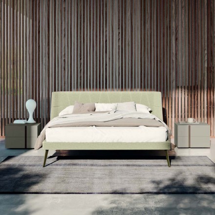 Dhoma gjumi me 4 Elemente Stil Modern Prodhuar në Itali Cilësi e Lartë - Minorco Viadurini