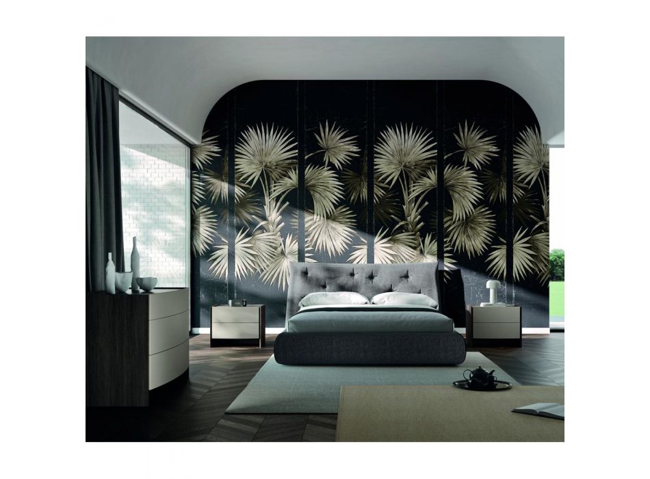 Dhoma gjumi me stil modern me 4 elementë të prodhuar në Itali - Calimero Viadurini