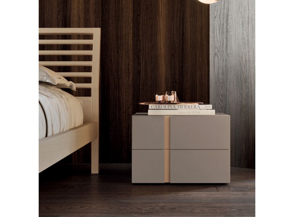 Dhoma gjumi me 5 elementë të stilit modern të prodhuar në Itali Cilësi e lartë - e çmuar Viadurini