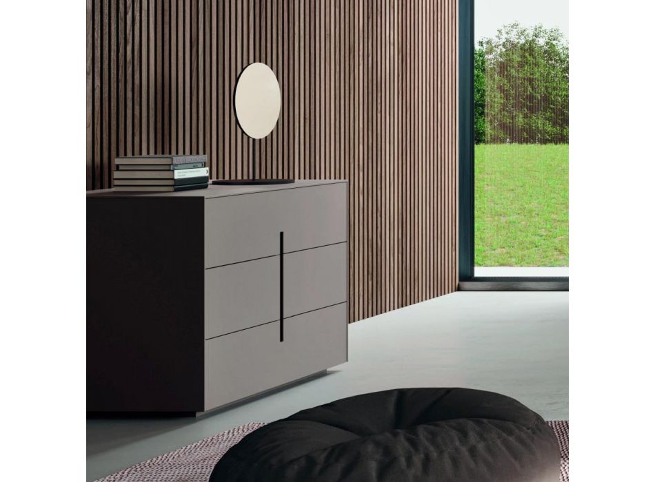 Dhoma gjumi e kompletuar me 5 elemente në stilin modern të prodhuar në Itali - Savanna