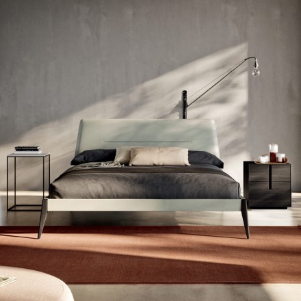 Dhoma gjumi dyshe me 5 elementë Stil modern i prodhuar në Itali - Octavia Viadurini