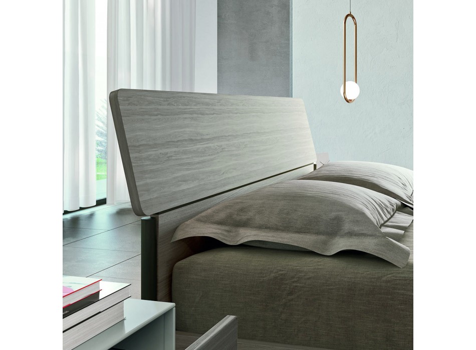 Dhoma Gjumi Moderne me 4 Elemente në Stil Modern Prodhuar në Itali - Lusinda Viadurini