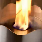 Zjarri Bioethanol me tavolinë çeliku inox dhe qelqi Leon, i bërë në Itali Viadurini