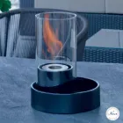 Fireplace me tavolinë qeramike dhe qelqi bioethanol Jim, bërë në Itali Viadurini