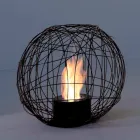 Tabela Bioethanol fireplace / çeliku tokësor në formë si një sferë Henry Viadurini