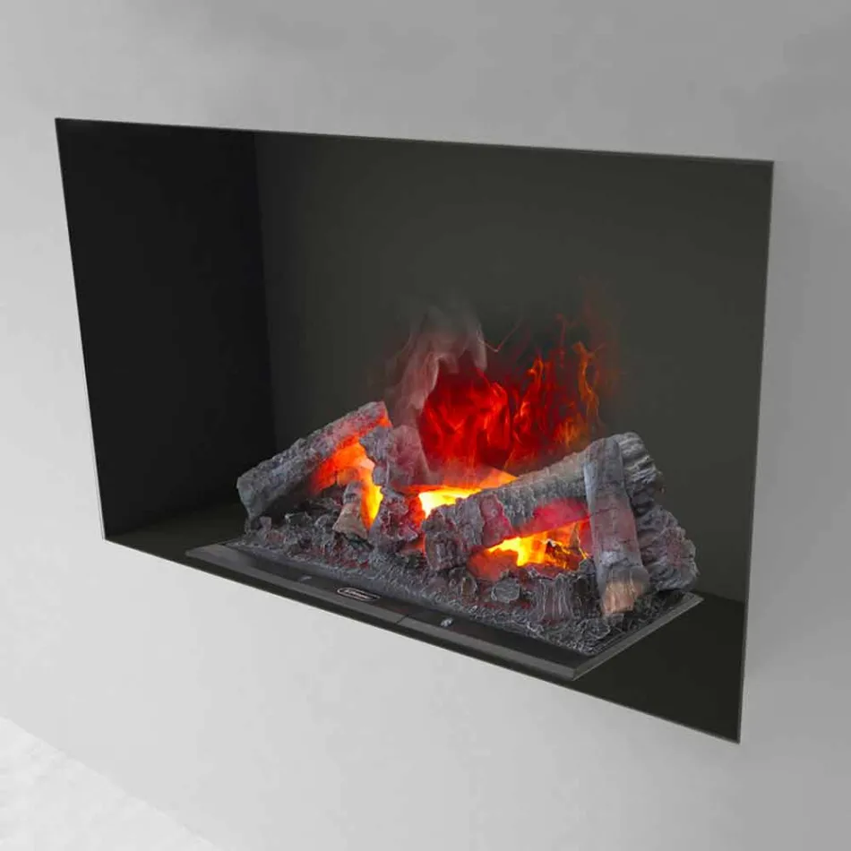 Futja e fireplace elektrike me avull uji Hardy 90 Viadurini