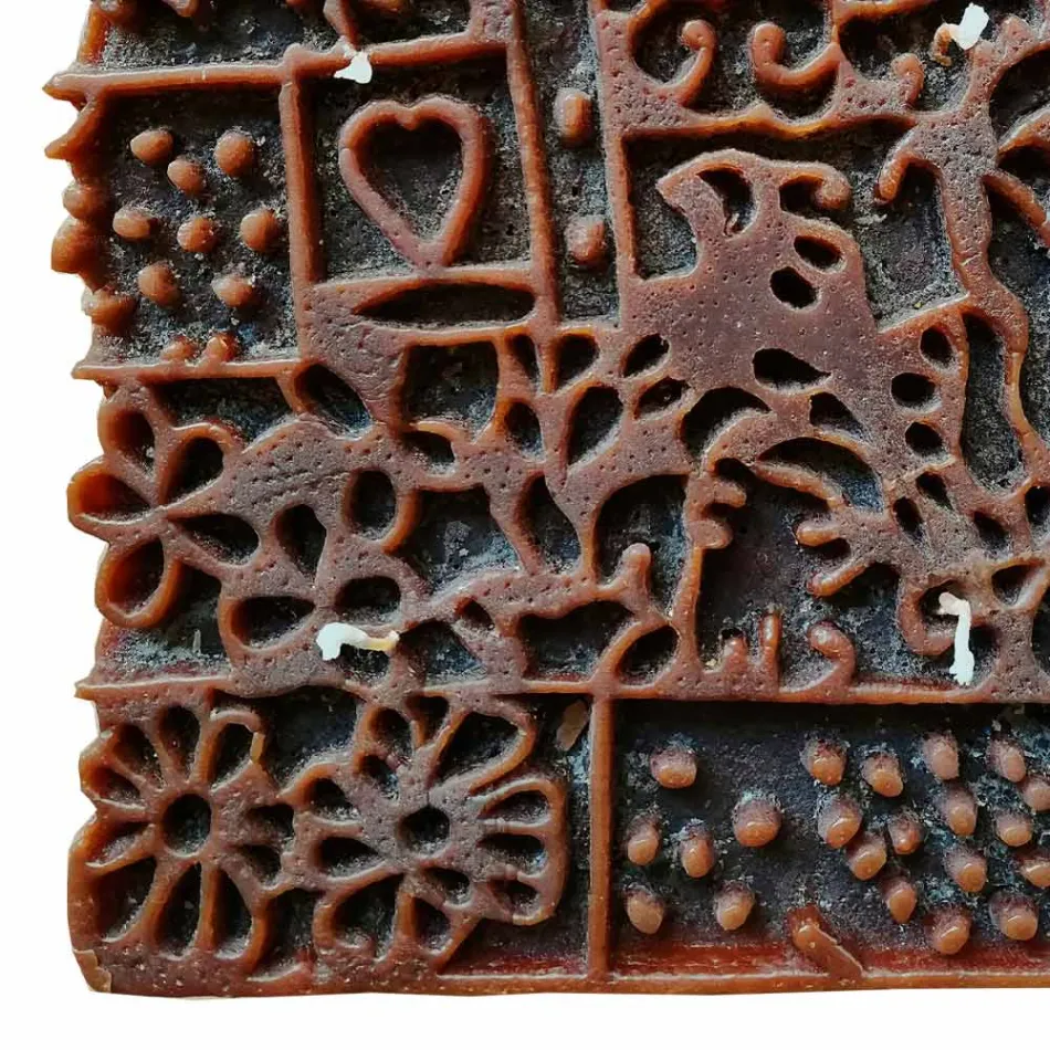 Qiri artizanal me 4 fitila në dyll aromatik Prodhuar në Itali - Tacna Viadurini