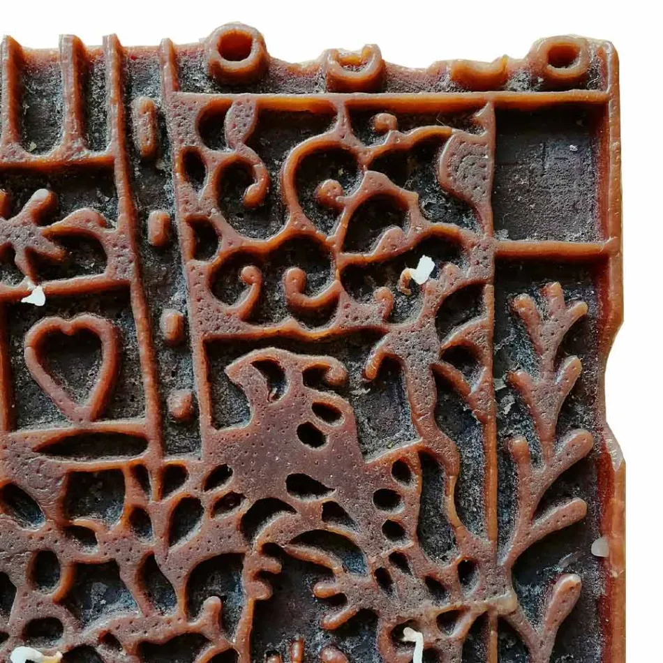 Qiri artizanal me 4 fitila në dyll aromatik Prodhuar në Itali - Tacna Viadurini