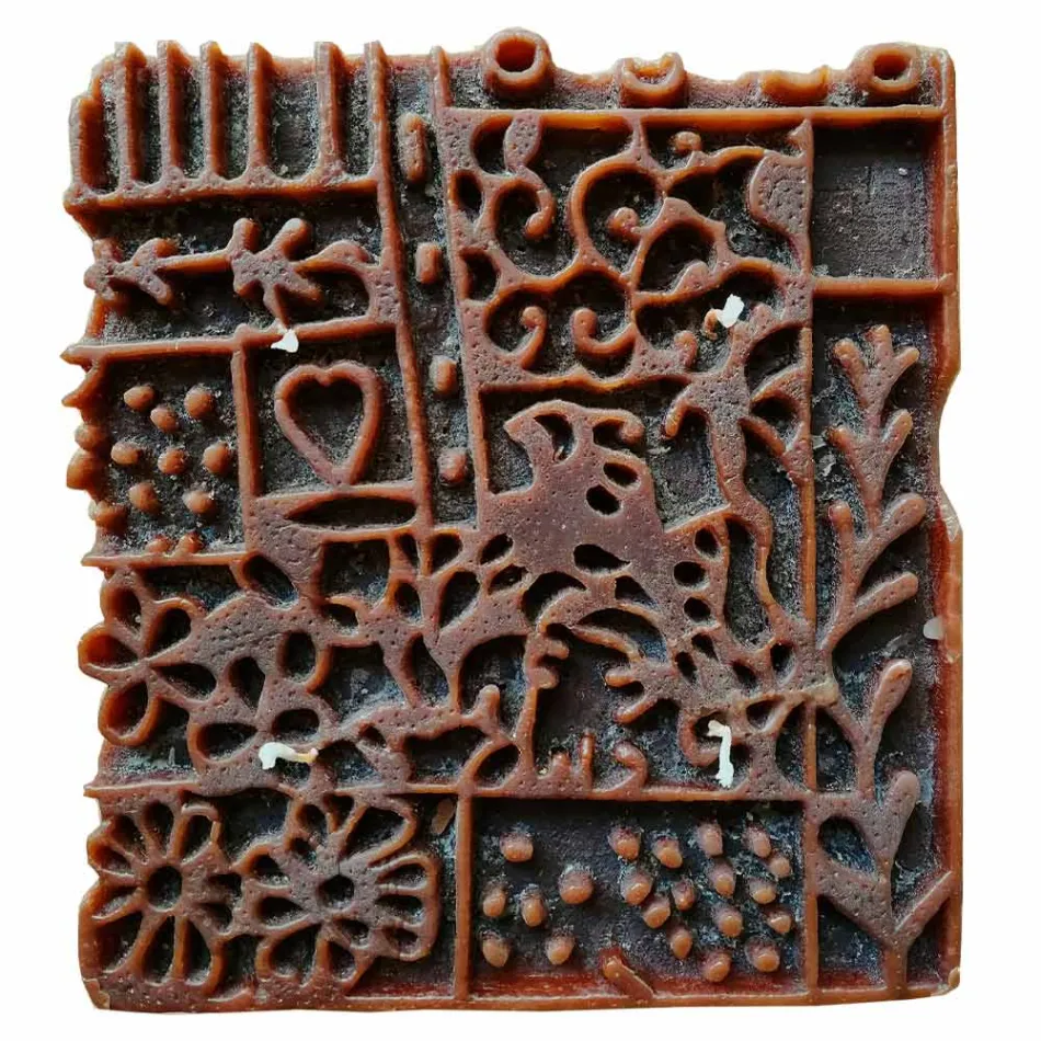 Qiri artizanal me 4 fitila në dyll aromatik Prodhuar në Itali - Tacna Viadurini