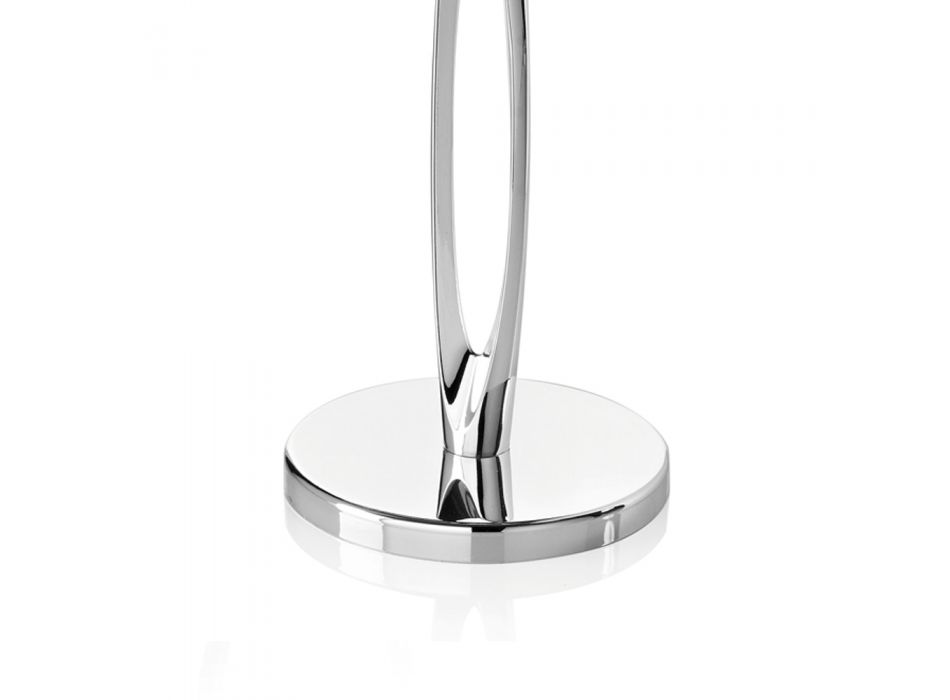 Dizajn luksoz Silver Metal 3 Candelabra të Armatosur - Laoconte Viadurini