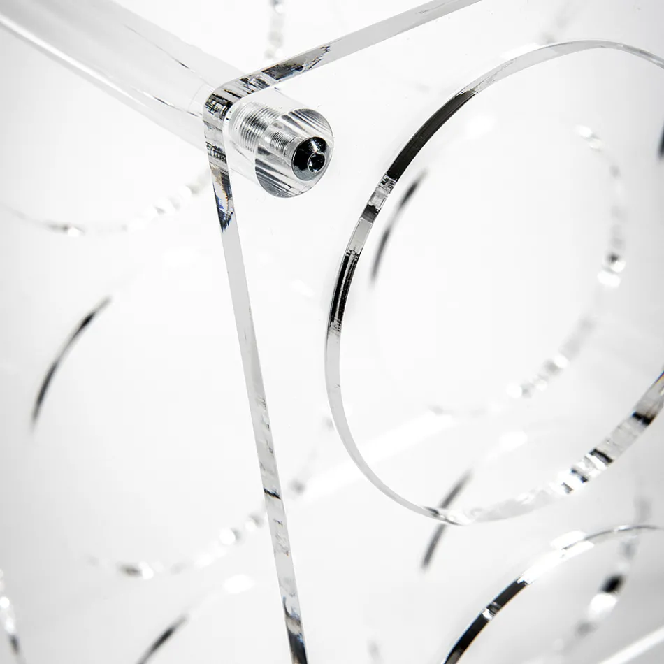 Mbajtëse shishe pleksiglas transparente e prodhuar në Itali - Whines Viadurini