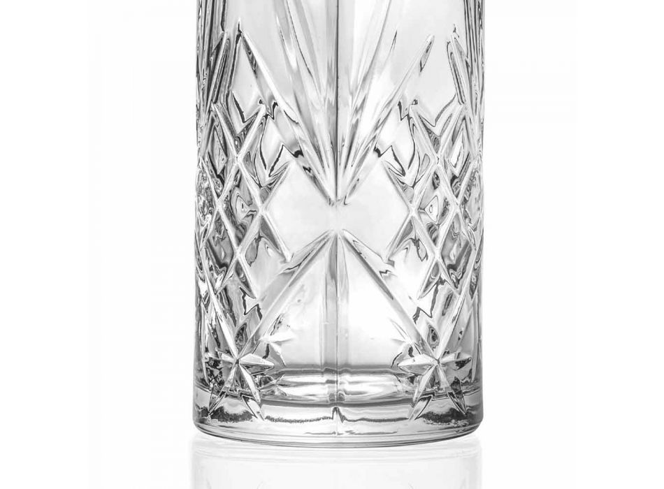 Vintage Design Eco Crystal Water or Wine Jug 4 Copë - Kantabile Viadurini