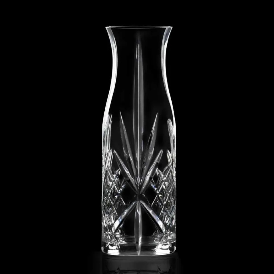Vintage Design Eco Crystal Water or Wine Jug 4 Copë - Kantabile Viadurini