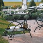 Karrocë kopshti në çelik të galvanizuar Prodhuar në Itali - Selvaggia Viadurini