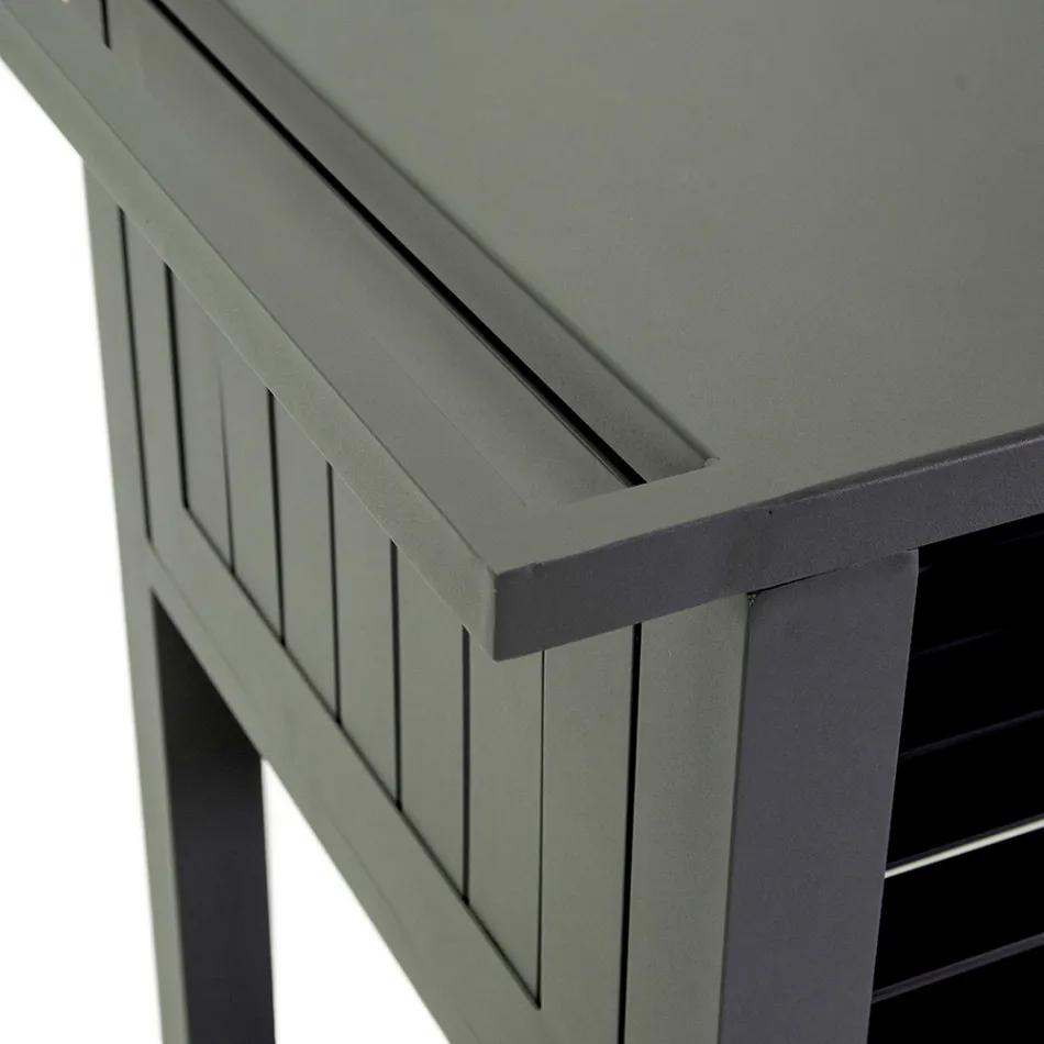 Karrocë e jashtme në alumin të lyer me dekorime të ndryshme - Hotel Viadurini