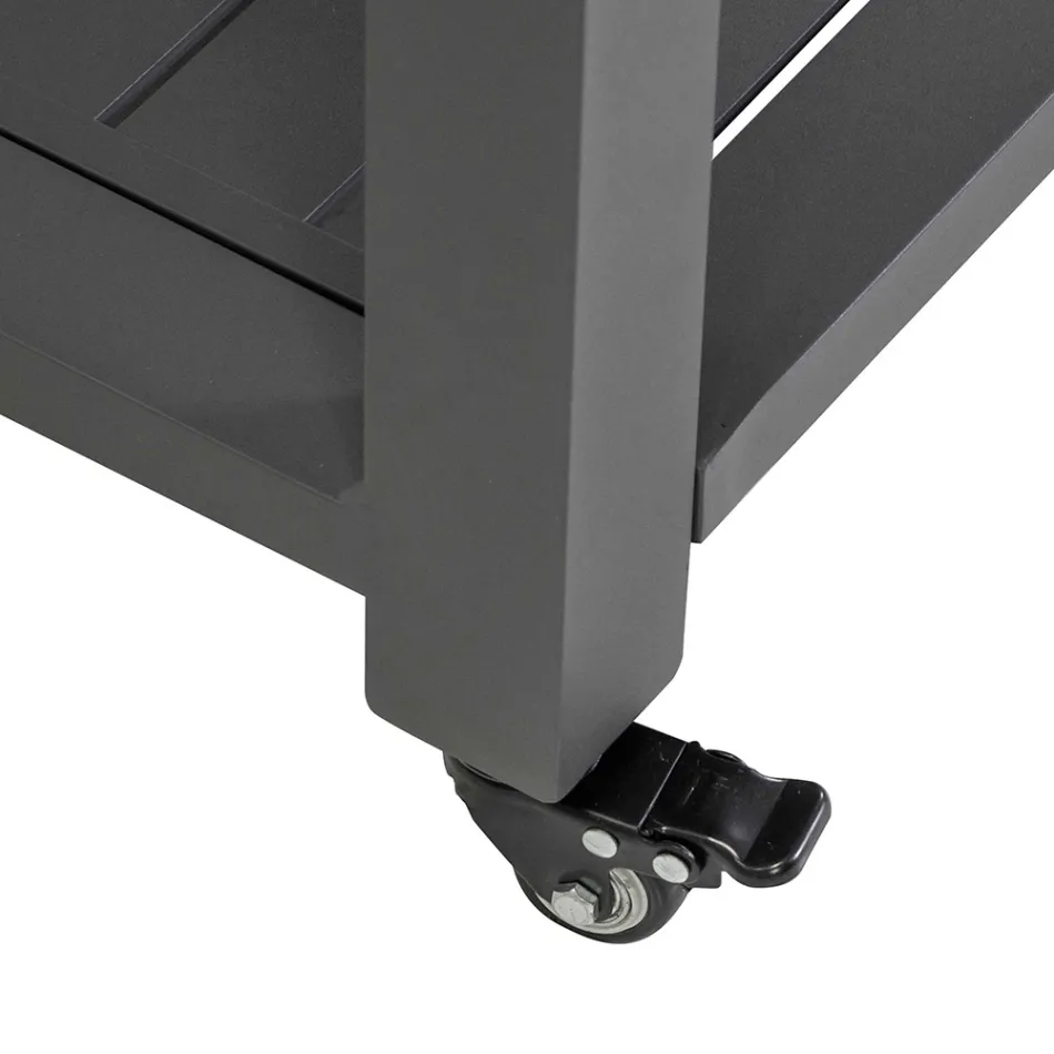 Karrocë e jashtme në alumin të lyer me dekorime të ndryshme - Hotel Viadurini