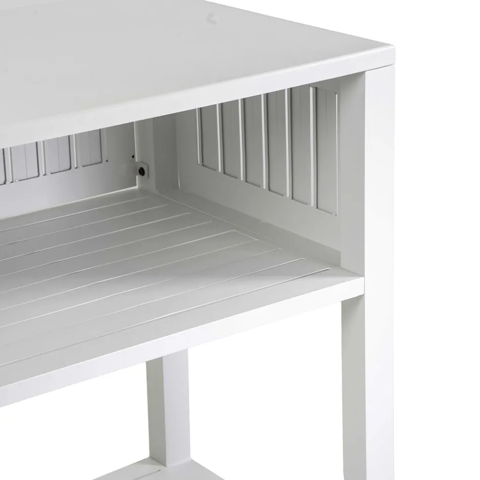 Karrocë e jashtme në alumin të lyer me dekorime të ndryshme - Hotel Viadurini