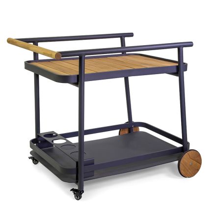 Karrocë alumini me dekorime të ndryshme me rrota dhe detaje tik - Tenda Viadurini