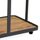 Karrocë alumini me dekorime të ndryshme me rrota dhe majë tik - tendë Viadurini