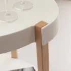 Karrocë natyrale e ahut dhe polipropileni i bardhë me rrota Pineto Viadurini