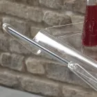 Karrocë e palosshme me 2 tabaka me kristale akrilike transparente - Aristocles Viadurini