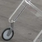 Karrocë e palosshme me 2 tabaka me kristale akrilike transparente - Aristocles Viadurini