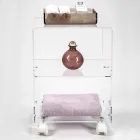 Karrocë objektesh me rrota pleksiglas Prodhim në Itali - Rudolf Viadurini