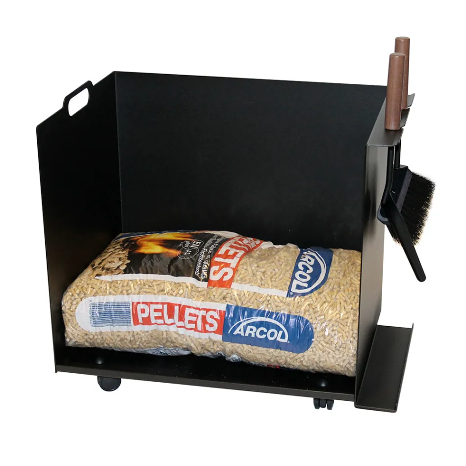 Karrocë mbajtëse çantash peleti metalik me rrota Prodhuar në Itali - Pinguino Viadurini