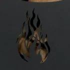 Karrocë metalike prej druri me raft dhe 4 rrota Prodhuar në Itali - Geco Viadurini