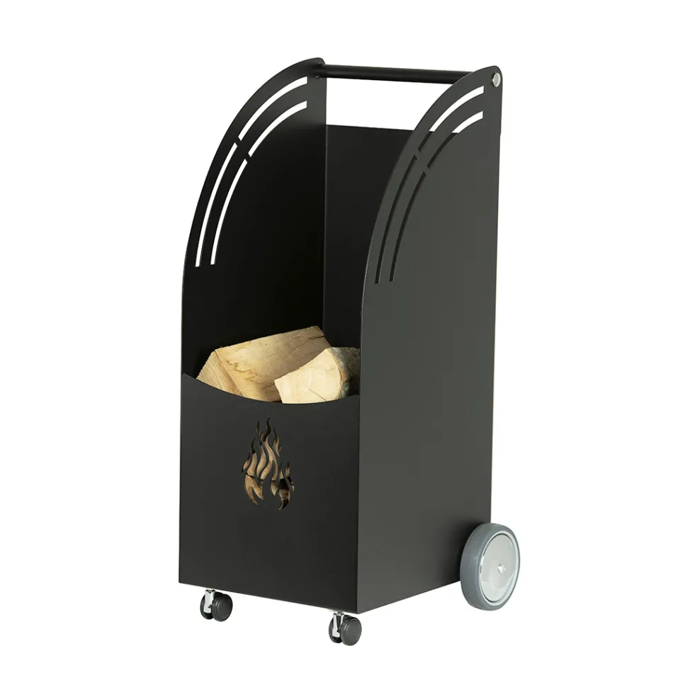 Karrocë metalike prej druri me 4 rrota Prodhuar në Itali - Coccinella Viadurini