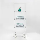 Karrocë magazinimi kuzhine pleksiglas e prodhuar në Itali - Ercolano Viadurini