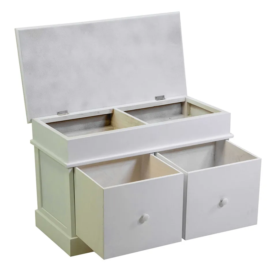 Komfort Brendshëm prej Druri me 2 Sirtarë - Meduse Viadurini