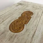 Punuar me kraharor në dru të ngurtë me profile ari prodhuar në Itali - Caio Viadurini