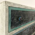 Zemra e sirtarëve artizanal në dru bredhi me 3 sirtarë prodhuar në Itali - majmun Viadurini