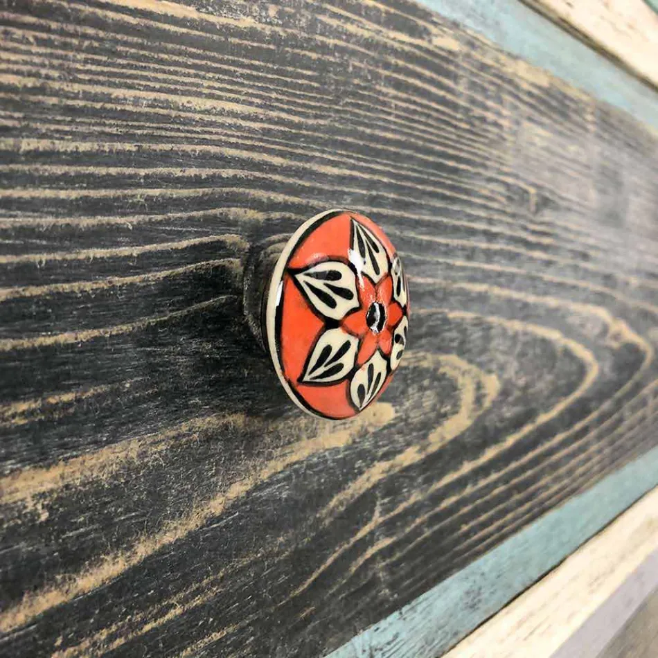 Zemra e sirtarëve artizanal në dru bredhi me 3 sirtarë prodhuar në Itali - majmun Viadurini