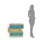 Zemrat e sirtarëve me sirtarë me ngjyra dhe pullat qeramike të prodhuara në Itali - Hendriks Viadurini