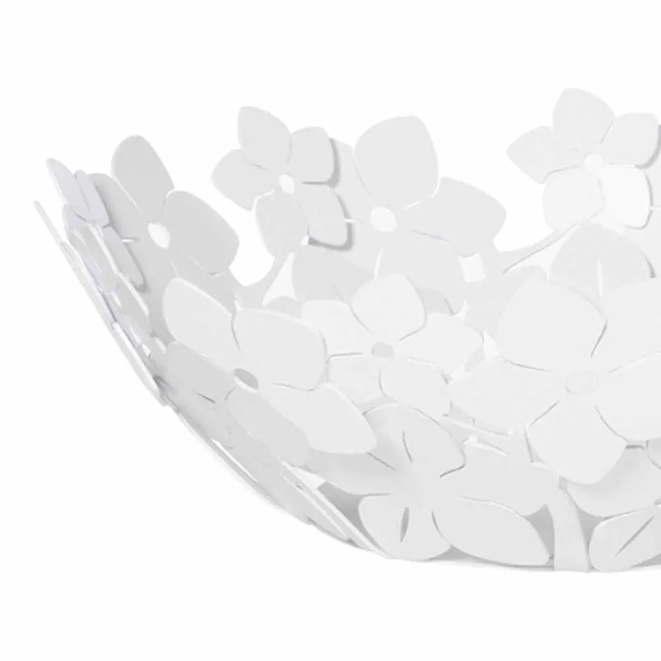 Pjesa qendrore me lule në hekur baltë, të bardhë ose blu - Marken Viadurini