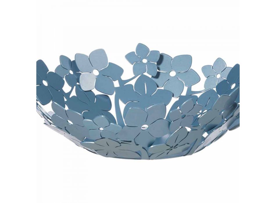 Pjesa qendrore me lule në hekur baltë, të bardhë ose blu - Marken Viadurini