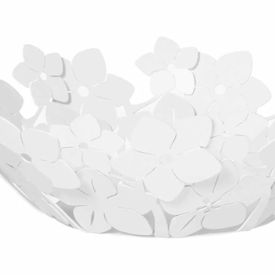 Pjesa qendrore me lule në hekur baltë, të bardhë ose blu - Marken Viadurini