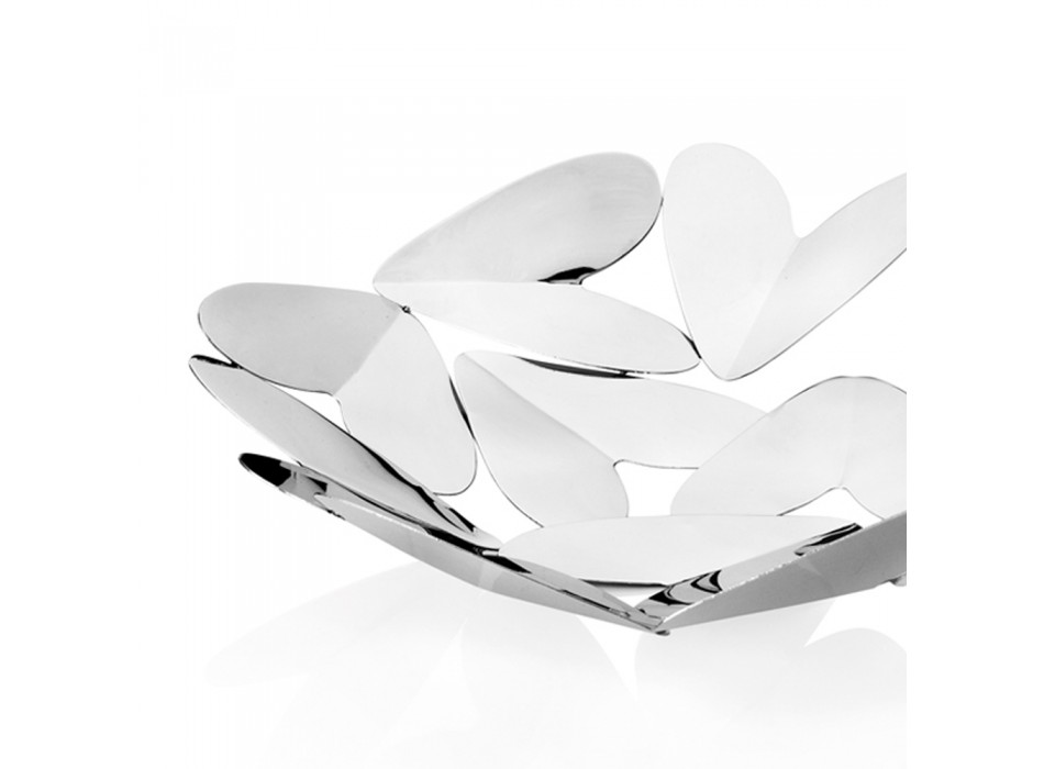 Pjesë elegante e dizajnit me zemra metalike argjendi të prodhuara në Itali - Arlan Viadurini