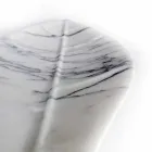 Pjesë qendrore në mermer Arabescato me formë gjetheje prodhuar në Itali - Treviso Viadurini