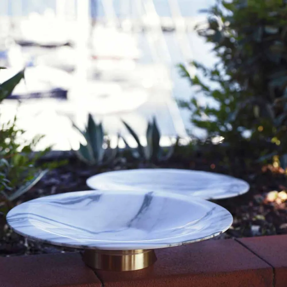 Pjesë qendrore në Brezza della Versilia Mermer dhe Metal prodhuar në Itali - Amabile Viadurini