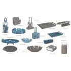 Qendër moderne me lule në hekur të imët të bëra në Itali - Marken Viadurini