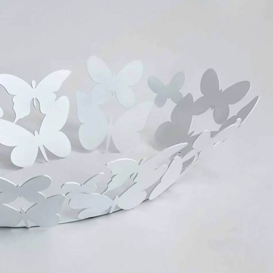 Qendër moderne ovale në hekur të bardhë ose beige të bërë në Itali - Leiden Viadurini